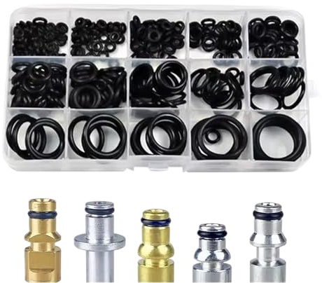 Zasdvn O Ring -Sortiment -Kit, Gummi -Ringe -Sortiment -Kit,Waschmaschine Gummidichtung Dichtung | Präzise effektive vielseitige O -Ringe Ersatz für Wasserrohrventilanwendungen