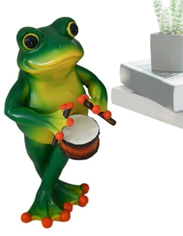 Statua Di Froschgarten - frosh -Gardeseko | Decorazione Da Giardino Scultura Per Animali | Statua Del Giardino Di Rana | Decorazioni Da Giardino -Sculpture -ornamental, Figura Di Rana Musicale