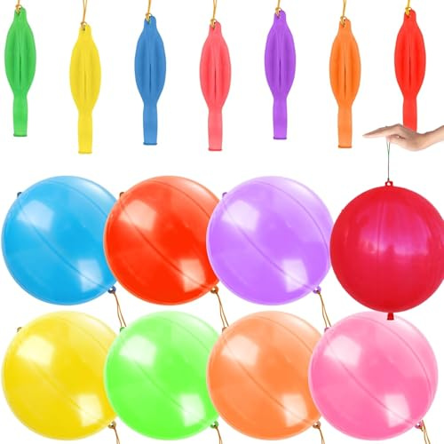 Koboko Riesen Luftballons Bunt, 30 Stück XXL Punch Luftballon, 18 Zoll/45 cm Perforierte Luftballons Groß, Riesenballon Bunte Party Deko, Bunte Kinderluftballons für Geburtstag Deko Spiel Partyzubehör