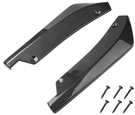 Minigonne Laterali Paraurti Anteriore Universale Posteriore Con Labbro Spoiler Diffusore Splitter Protezione Antigraffio Alette Estensione Della Gonna Laterale Minigonne Laterali Diffusore(Carbon Fibe