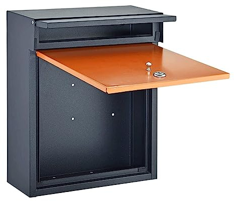 Buzón de Aluminio Fundido Moderno, Grande, para Montaje en Pared, con Cerradura de Seguridad, diseño Vertical para Exteriores, práctico y Decorativo.