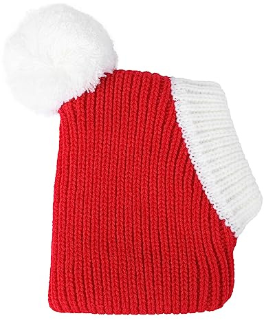 Toddmomy Haustier-weihnachtsmütze aus Wolle Warme und Bequeme Mütze für Hunde und Welpen für Festivals und Fotoshootings Rot Xs