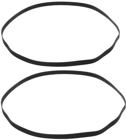 NOLITOY Courroies D'entraînement et Large Compatibilité en Caoutchouc Noir Transmission Précise Lot de 2 pour Platine Vinyle pour Réparation de Tourne-disques