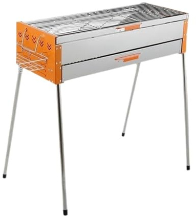 Stainless Steel Charcoal Barbecue Grill for Picnic Garden Backyard Camping - Portable Outdoor BBQ Charcoal Grill for Easy Cooking and Enjoyment