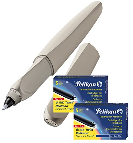 Pelikan Twist (Tintenroller + Patronen, Silber)