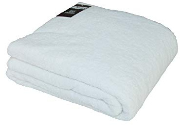 The House Of Emily Massive/Huge/Extra Large 100% Cotton Bath Sheet/Beach Towel - 150cm x 200cm (White)
