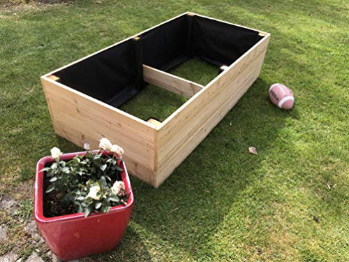 planteadas Cama Hecha de Madera de Hierbas Maceta alerce Flores Camas jardín Mundo Riegel Berger huerto no Base con Acero Inoxidable Tornillos y Clavos