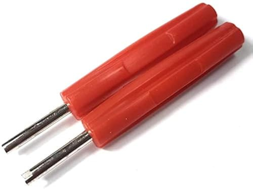 2x Ventilausdreher -Ventil Einsatz Kern Werkzeug Ausdreher Autoreifen Reparatur Schraubendreher Rot