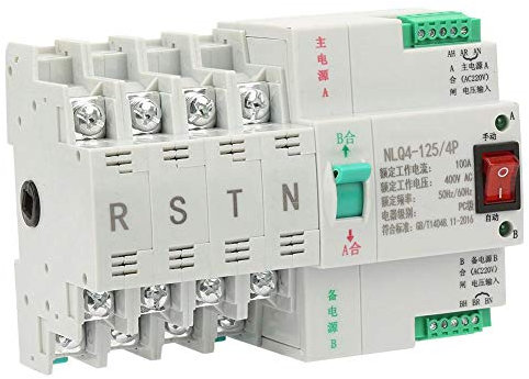 Interruptor de transferencia automática de energía dual, interruptor alterno de transferencia 400V 4P 63/80 / 100AT para generadores(100A)
