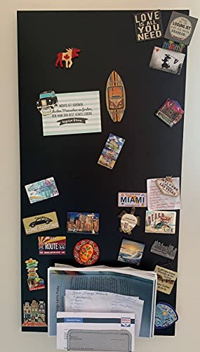 Werbe Tafel magnetisch & selbstklebend | 60cm | 15 Größen l schwarz l Kreidetafel l Wandtafel Magnet Tafel (60x90cm)