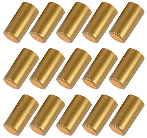 Toddmomy Capsules Thermorétractables en PVC de 100 Pièces pour Bouteilles de Vin (Dorées)