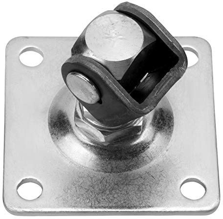 SOTECH 2 x Torangel verstellbar M20 mit Anschraubplatte 100 x 100 mm | Torbeschlag Stahltorscharnier Stahltorband