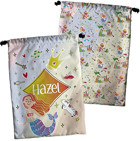 LolaPix Portapranzo Bambini Scuola. Borsa Merenda Personalizzata. Borsa Porta Pranzo Bambini. Per Scuola. Piccola 30x23 cm. Sirena per bambini