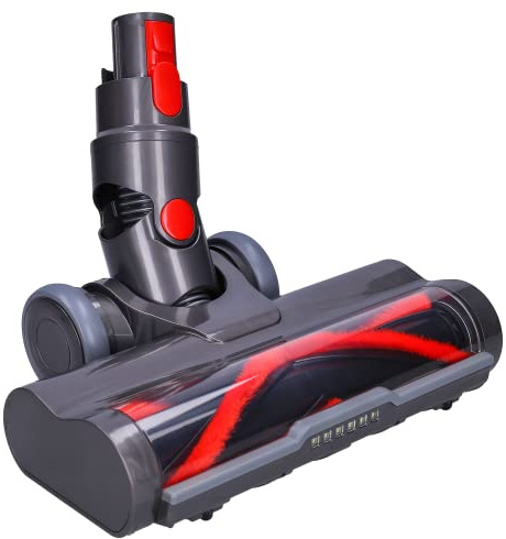 WESSPER Dammsugare Borste Kompatibel med V7 V8 V10 V15 | Golvborste för Hårda Golv & Mattor med Kort Lugg med LED-lampor på Framsidan | Tillbehör Accessories Spare Parts Power Brush