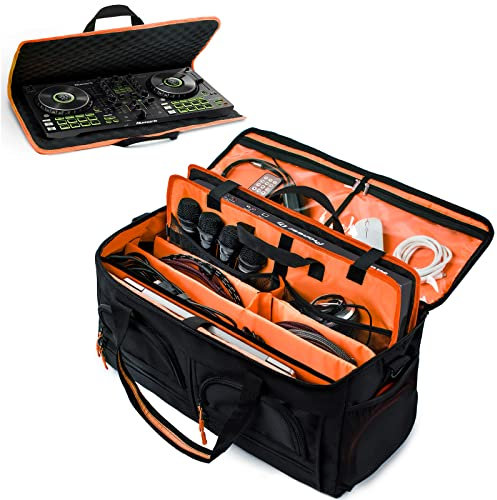 Pioneer ddj Flx4 and SB2: Bag and Gig Bag for Musicians and DJ Accessories with Padded Dividers