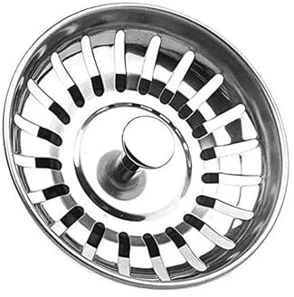 URASAWA PROVIDE – 304 Stainless Steel Kitchen Thicken Sink Plug Strainer – Rust Free Kitchen Sink Strainer Replacement for Food and Hole Hair Catcher Hole Diameter 78mm