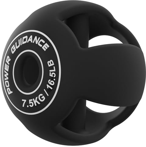 POWER GUIDANCE Spherebell Haltères + Kettlebell, obtenez des performances d'exercice maximales tout en minimisant le stress sur les articulations (noir, 7,3 kg)