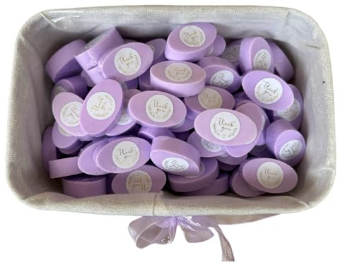 15 jabones de glicerina con aceite esencial de lavanda. Ideal para souvenirs, bautizos, bodas y eventos. Elaborado por julbeni creations.