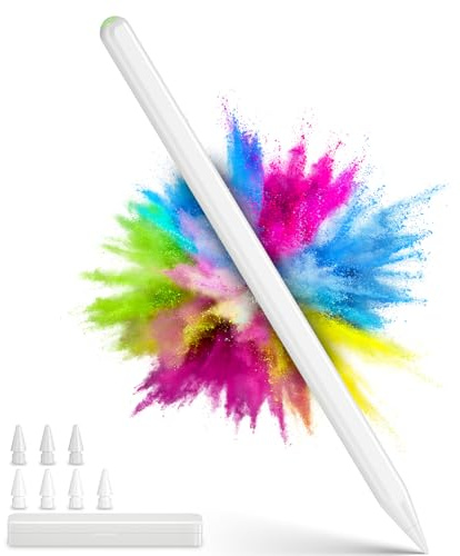 Pencil for iPad 2018-2026 - [Magnetic Wireless Fast Charging] 3-Mode Sensitivity, 8 Tips, Tilt Control, Palm Rejection, Stylus Pen for Apple iPad 10/9/8/7/6th Gen, Pro 11/12.9/13, Air 3-6, Mini 5-7