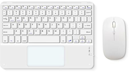 Eighosee Teclado Bluetooth con Panel Táctil y Ratón para PC, Tableta, Juegos, Teclado Inalámbrico