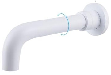 1 Robinet mitigeur encastré en Laiton Antique avec Bec Fixe Rotatif (Couleur : A Noir) (A Blanc)