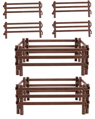 VINTORKY 1set Accessori Plastica Per Recinzioni Miniature Giocattoli Decorativi Per Recinti Per Gioco All Aperto Per Terrari e Modellismo