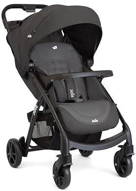 Joie Muze™ LX Buggy, Liegeposition, kompakt faltbar, 5-Punkt-Gurt, kompatibel mit Reisesystemen – Geburt bis 3 Jahre (0–15 kg) (Cobble Stone)