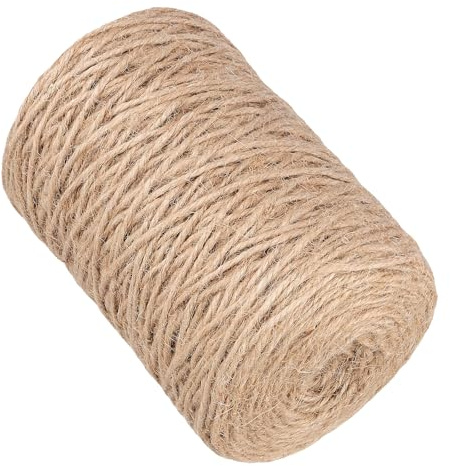 CHUEHKAK Filo di iuta 3 mm x 300 m, corda di canapa naturale, multiuso per tiragraffi per gatti, progetti fai da te, giardino, confezione