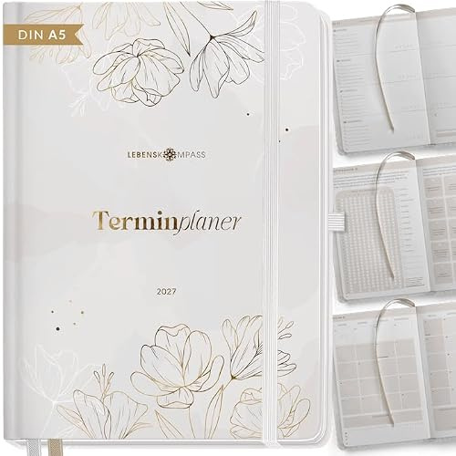 Lebenskompass® ALWAYS Buchkalender 2027 A5 - Terminplaner Wochenplaner