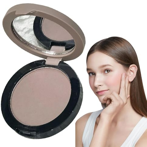 Paleta De Contorno En Polvo Paleta De Maquillaje Facial Con Fríos | Bronceador Mate para Sombra de Nariz en Piel Clara