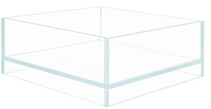 HIRO Aquatics Nano Tall Rimless Aquarium Low Iron Frameless Fish Tank, Extra Clear with Floating Air Style, for Aquariums or Terrariums