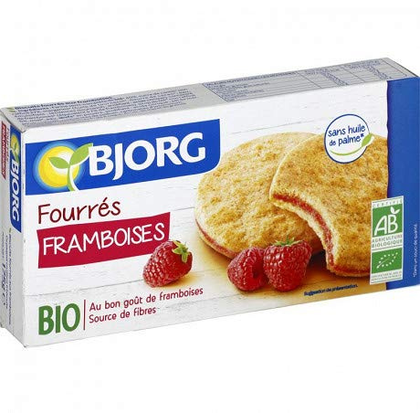 Bjorg - Alimento orgánico para frambuesas, 175 g, 4 unidades