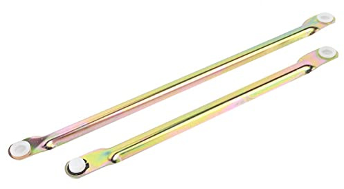 Varillas de varillaje de limpiaparabrisas, palancas de empuje de limpiaparabrisas, 2 piezas de hierro, accesorio de varilla de empuje de motor de limpiaparabrisas para Vauxhall Opel Vectra/Signum, tod