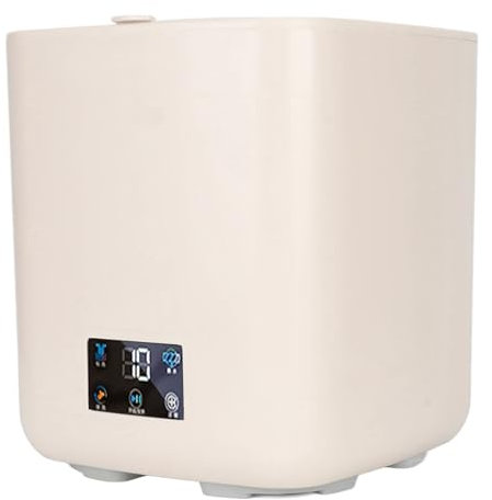 Pyhodi Lavadora Pequeña Totalmente Automática, Gran Capacidad de 7 litros, Lavadora Portátil con Secadora, Pantalla Táctil LCD, Funcionamiento Integrado Automático, (Beige)