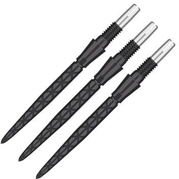 Target Darts Swiss Point Storm Diamond Dart-punkter (3-pack set med tips) 26 mm svart SP – ändra pilpunkt, professionella darttillbehör