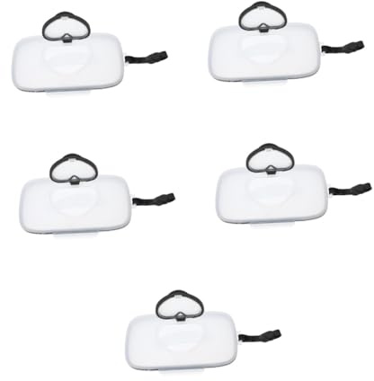 IMIKEYA 5St Tragbare Nasspapierbox einwegtücher pflegeprodukte Wischtuchspender Tücheretui Wickeltaschen Feuchttuchspender für Badezimmer Spender für Wischtücher aus Kunststoff pp