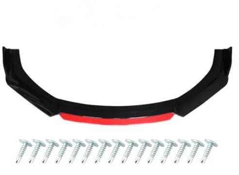 DZSFDGDDFGD Heckspoiler Universal Auto Front Lip Splitter Universal Spoiler Diffusor Lip Kit Für E46 Für E90 E60 E36 E39 F10 F20 Automotive Heckflügel(Rot)