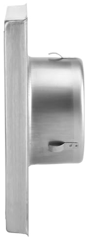 Rejilla de Conducto de Salida de Ventilador Extractor de Secadora Cuadrada de Acero Inoxidable para Pared, para el Hogar, Baño, Cocina, Plateado, 18,4 X 9,5 X 5,1 Cm