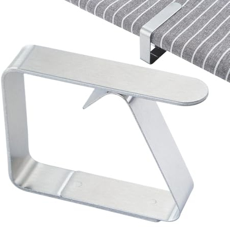Lnhgh Tischtuchklammern, Tischdeckenklammern, sichere Klammern für quadratische Tischdecken, Picknick-Tischdecken für Esszimmer, Tischdeckenklammer aus Metall für Tische im Freien