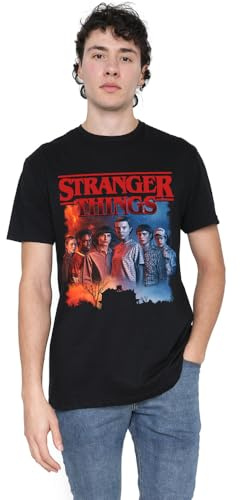 Stranger Things Hawkins Creel House affisch unisex t-shirt, svart, XXXXX-Large, Svart, 5XL