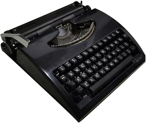 Vintage Schreibmaschine - Tragbare mechanische Schreibmaschine zum freien Schreiben, Buchstaben & Basteln - Retro-Design, manuelle englische Schreibmaschine für Kreativität & Nostalgie