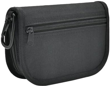 Gcljlmy Angelköder-Tasche, Wickeltasche zur Aufbewahrung von Angelködern, große Kapazität, Reißverschluss, Organizer-Tasche für Angelgeräte, Hardcover