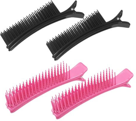 Hemobllo Lot De 4 Pinces à Peigne De Séparation Professionnelles, Plastique Léger, Taille Standard, Clips Coiffure Pour Coiffeurs, Usage Salon Et Coiffage à Domicile