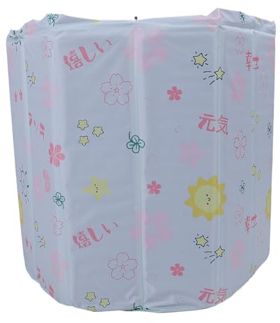 ViaGasaFamido Bärbart Hopfällbart Badkar 7-lagers Isolering Kallt Doppbadkar för Idrottare Varm Kall Terapi Hemma Utomhusbruk Lätt PVC-material (70 cm)
