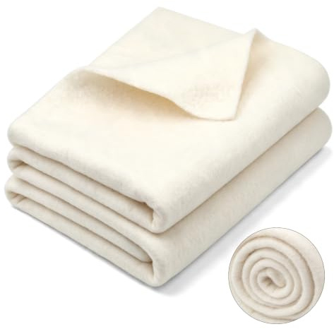 Natürliche Baumwollvliesfüllung, Baumwoll-Quiltvliesfüllung für Quilts | Baumwollvliesfüllung 200 x 230 cm (79 x 91 Zoll) Natürliche Baumwoll-Quiltvliesfüllung zum Nähen Handgefertigter Quilts