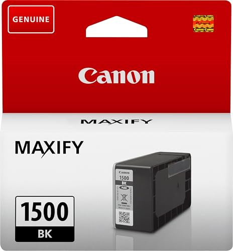 Canon PGI-1500 BK Tintentank Schwarz - 12,4 ml für MAXIFY Tintenstrahldrucker Original, 9218B001