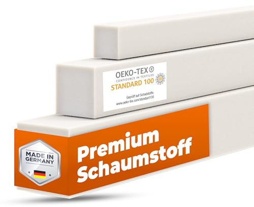 saarschaum • Schaumstoffstreifen Matratzenverlängerung • Schaumstoff Zuschnitt • Bett Lückenfüller • Matratzenausgleich • Matratzenverbinder • Polster • RG2440 10x15x140cm
