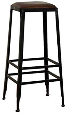 Sgabello sedia sgabelli da bar retrò sedile industriale stile pub patio cucina rustica colazione (taglia : 65 cm di altezza), dimensioni: 75 cm di altezza (taglia : 65 cm di altezza)