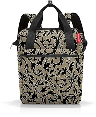 reisenthel allrounder R baroque marble – Rucksack und Tragetasche in einem – Mit Stecklasche für Reisetrolleys