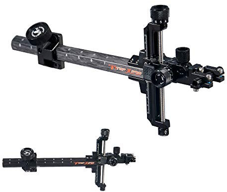 HNZMDY Bogenschießen Compound Bogenvisier TP8810 für Zielübungen Carbon Visiere für Compoundbogen Micro Adjust Abnehmbare Halterung ohne Sight Scope (schwarz)
